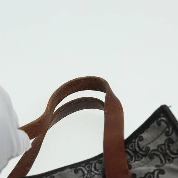 CELINE Paris Macadam Canvas Hand Bag Gray Auth 83427 - Picture 8 of 16